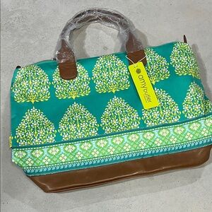 Amy Butler Teal “marni” Duffle Bag